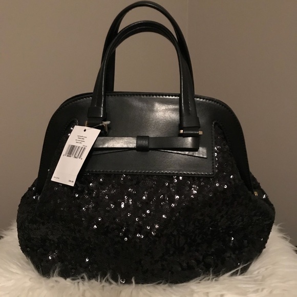 Kate Spade New York Handbags - Kate Spade Black Evening Sequin Purse NWT $325